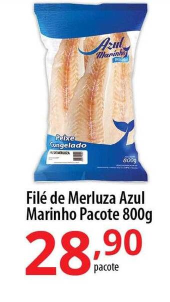 Akki Atacadista Filé de merluza azul marinho pacote oferta