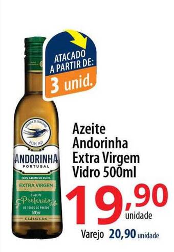 Azeite andorinha extra virgem vidro