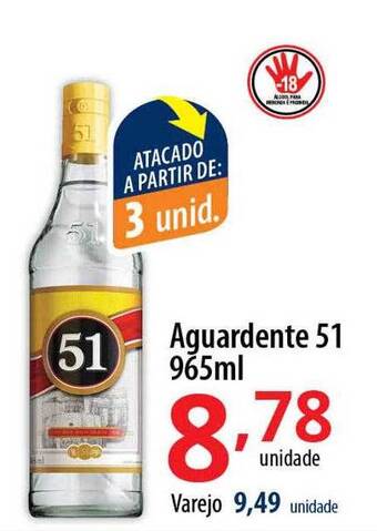 Akki Atacadista Aguardente 51 oferta