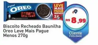 Biscoito rechaedo baunilha oreo