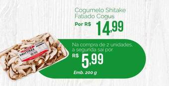 Oba Hortifruti Cogumelo shitake fatiado cogus oferta