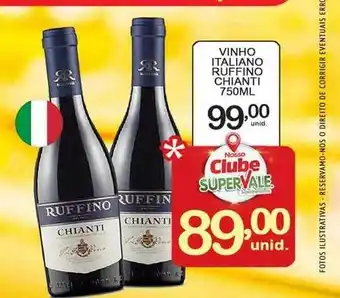 Super Vale Supermercados Vinho italiano ruffino chianti oferta