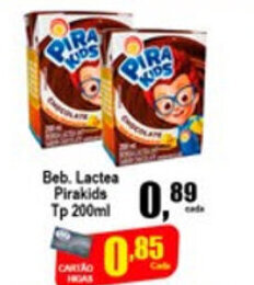 Higa's Supermercado Beb. Lactea Pirakids tp 200ml oferta