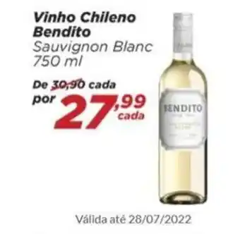Dia Vinho Chileno Bendito 750ml oferta