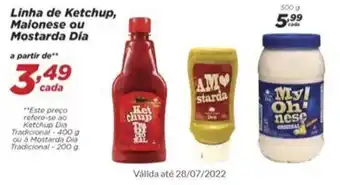 Dia Linha de Ketchup Maionese ou Mostarda Dia oferta