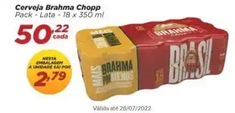 Dia Cerveja Brahma Chopp 18x350ml oferta