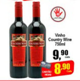Higa's Supermercado Vinho Country Wine 750ml oferta