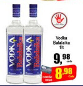 Higa's Supermercado Vodka Balalaika 1L oferta