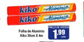 Higa's Supermercado Folha de Aluminio Kiko 30cmx4m oferta