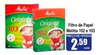 Higa's Supermercado Filtro de Papel Melitta 102 ou 103 oferta
