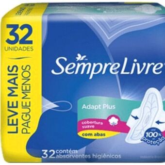Carrefour Absorvente adapt suave com aba sempre livre pacote 32 unidades oferta