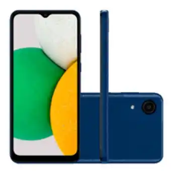 Novo Mundo Smartphone samsung galaxy a03 core, tela infinita 6,5'', 32gb, octa core, selfie de 5mp, azul - sm-a032mzbdzto oferta