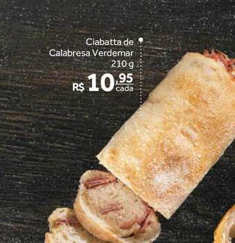 Verdemar Supermercado Ciabatta De Calabresa Verdemar 210g oferta