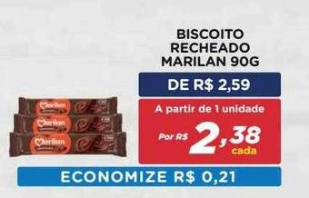 Biscoito recheado marilan