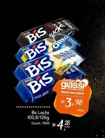 Giassi Supermercados Bis lacta oferta