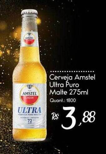 Giassi Supermercados Cerveja amstel ultra puro malte oferta