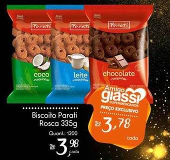 Giassi Supermercados Biscoito parati rosca oferta