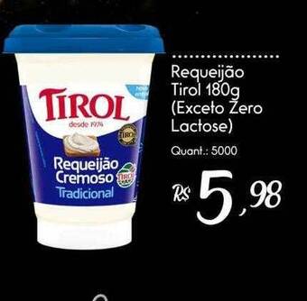 Giassi Supermercados Requeijão tirol oferta