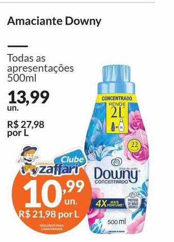 Zaffari Amaciante downy oferta