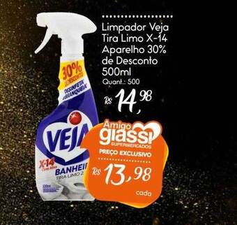 Giassi Supermercados Limpador veja tira limo x-14 aparelho 30% de desconto oferta