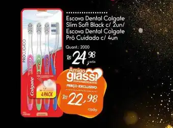 Giassi Supermercados Escova dental colgate slim soft black escova dental colgate pró cuidado oferta