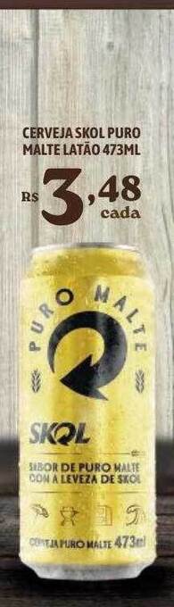Bahamas Supermercados Cerveja skol puro malte latão oferta