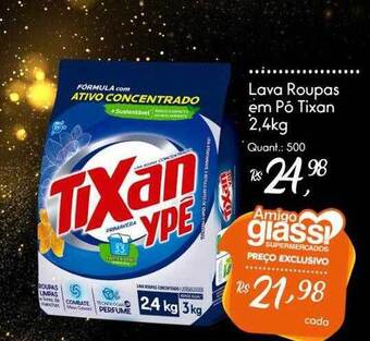 Giassi Supermercados Lava roupas em pó tixan oferta
