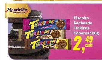Rede Multi Market Biscoito recheado trakinas sabores oferta