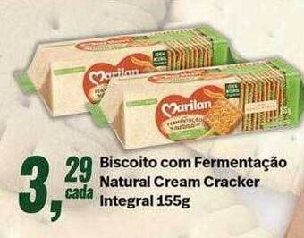 Rede Multi Market Biscoito com fermentação natural cream cracker integral oferta