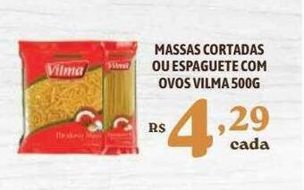 Bahamas Supermercados Massas cortadas ou espaguete com ovos vilma oferta