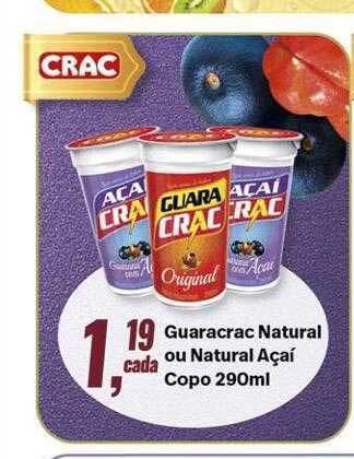 Rede Multi Market Guaracrac natural ou natural açaí copo oferta