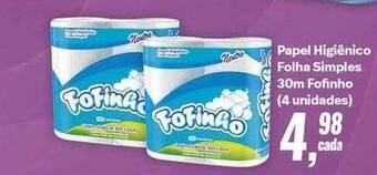 Rede Multi Market Papel higiênico folha simples 30m fofinho oferta