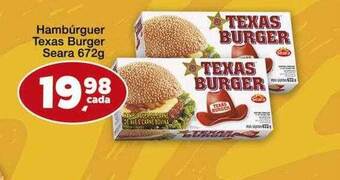 Rede Multi Market Hambúrguer texas burger seara oferta