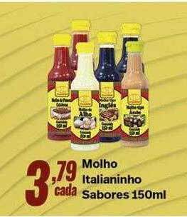 Rede Multi Market Molho italianinho sabores oferta