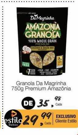 Granola da magrinha premium amazônia