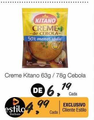 Supermercado Dalben Creme kitano cebola oferta