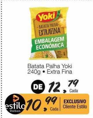 Supermercado Dalben Batata palha yoki extra fina oferta