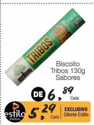 Supermercado Dalben Biscoito tribos sabores oferta