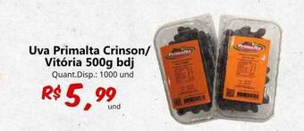Supermercados Manentti Uva primalta crinson-vitória 500g bdj oferta