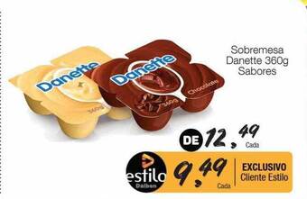 Sobremesa danette sabores