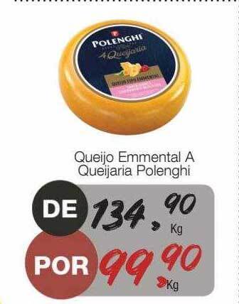 Supermercado Dalben Queijo emmental a queijaria polenghi oferta
