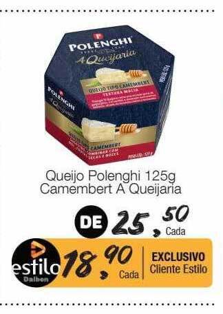 Supermercado Dalben Queijo polenghi camembert a queijaria oferta