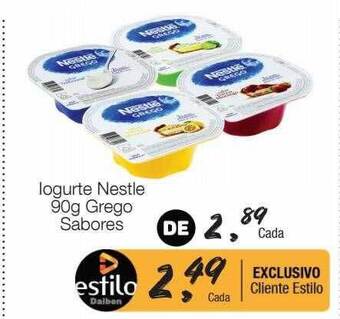 Supermercado Dalben Iogurte nestlé grego sabores oferta