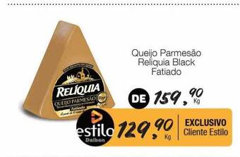 Supermercado Dalben Queijo parmesão reliquia black fatiado oferta