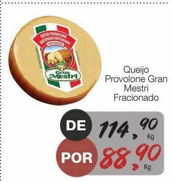 Supermercado Dalben Queijo provolone gran mestri fracionado oferta