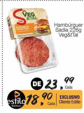 Supermercado Dalben Hambúrguer sadia veg&tal oferta