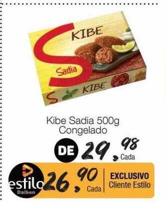 Supermercado Dalben Kibe sadia congelado oferta