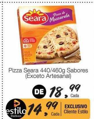 Supermercado Dalben Pizza seara sabores oferta