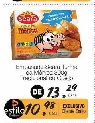 Empanado seara turma da mônica tradicional ou queijo