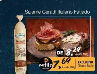 Supermercado Dalben Salame ceratti italiano fatiado oferta